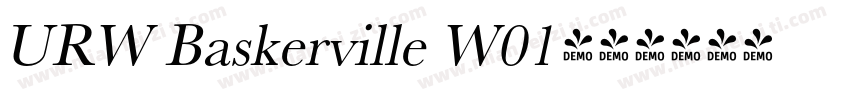 URW Baskerville W01字体转换